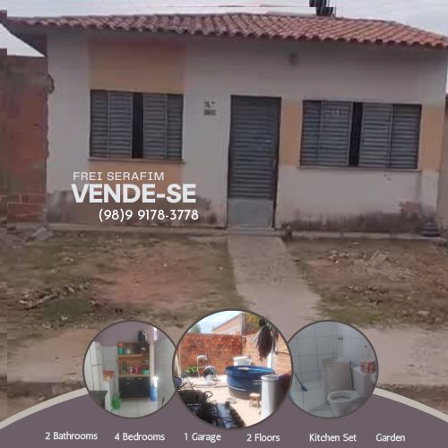 Vende se Casa No Frei Serafim