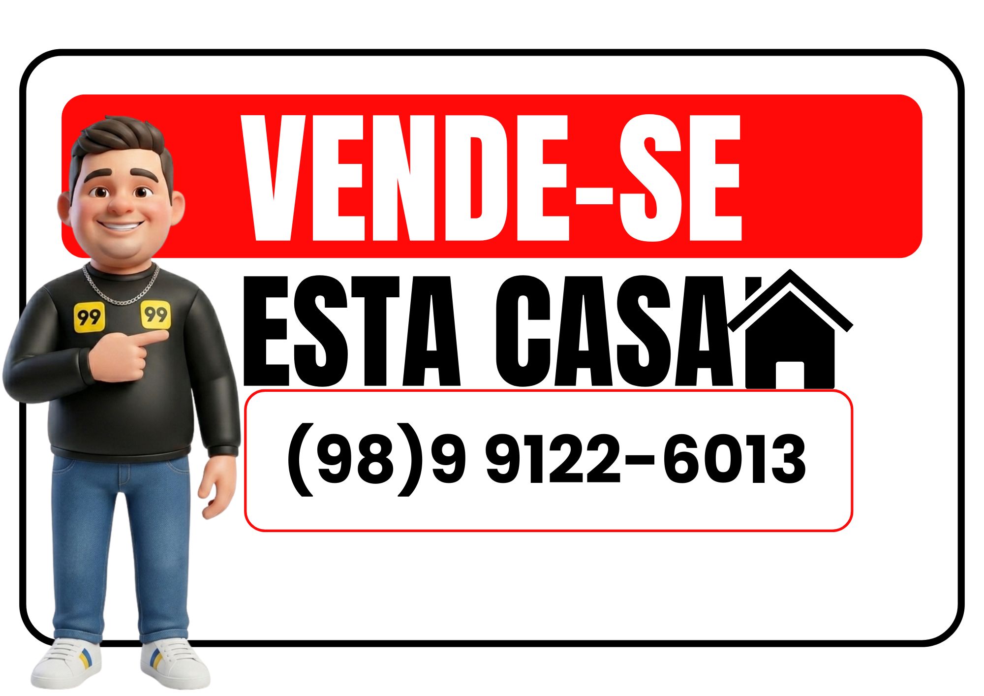 Vende-se Está Casa no Residencial Frei Serafim